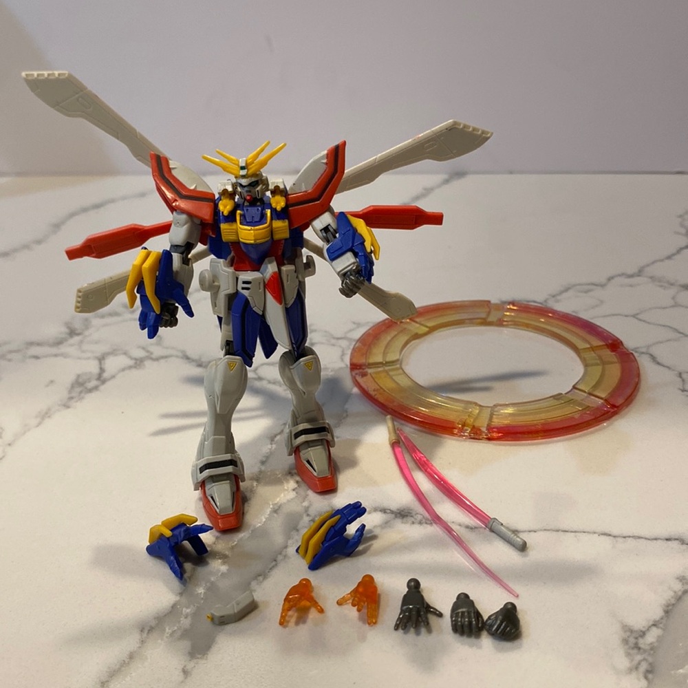 Mobile Fighter G GUNDAM (2003) BURNING Gundam God 4.25" Figure + Accessories